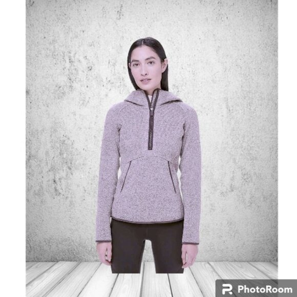 Cute Lululemon Fleece and Thank you Pullover Top in Heathered Smoky Blush - Picture 6 of 14